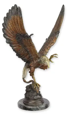 Produktbild von Bronzeskulptur Adler Replikat Retro Design Dekoration