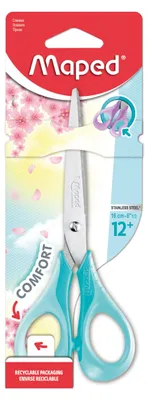 Produktbild von Maped 486214, Kind, Einzelbild, Mehrfarbig, Stahl, Kunst-& Handwerksscheren, Gummi
