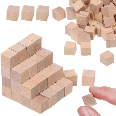 Produktbild von Set mit 1000 Holzwürfeln für kreative Anwendungen