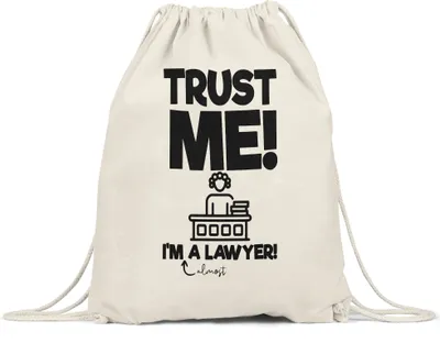 Produktbild von Lawyer Turnbeutel Gymsack  Law Lawyer Anwalt Gericht Gesetz Paragraph Jus Jura Lernen Studium Verhandlung Gerechtigkeit