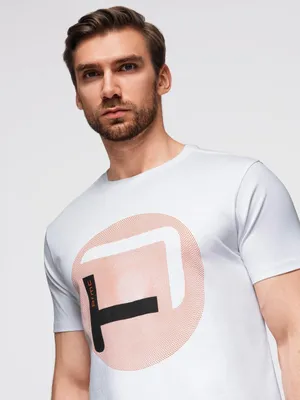 Produktbild von Ombre Clothing Kurzarmhemd für Männer Qruz weiß M