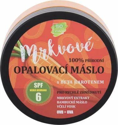 Produktbild von Vivaco – Bio-Karotten-Sonnenbutter LSF 6 – Natürliche Karotten-Sonnenbutter 150 ml