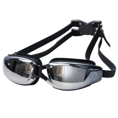 Produktbild von 1 Set Schwimmbrille Wasserdichte Professionelle Schwimmbrille Mit Sicherem Schnallendesign Für Wassersport-Schwarz