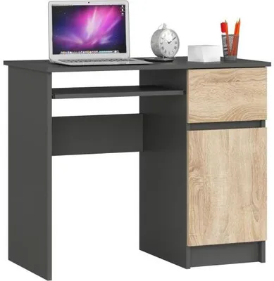 Produktbild von AKORD Furniture Factory IP0PBIUSZARSONPIKSPR, Gerade, Rechteckige Form, Matt, Eichenfarben, 1 Schublade(n), 500 mm