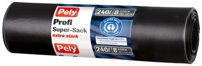 Obrázek produktu pro Pely Profi Super pytle na odpadky extra silné 120 x 145 cm 240 litrů 8 kusů