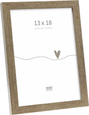 Zdjęcie produktu dla Rama drewniana, drewno, 13x18 cm, brązowa, Deknudt, model S243D