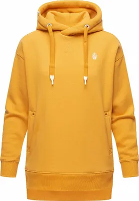 Produktbild von Navahoo Damen Sweatshirt Kapuzen Hoodie Oversize warm Pullover Silberengelchen Mid Yellow Gr: 38 - M