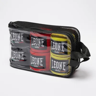 Obrázek produktu pro LEONE 1947, balení obvazů Boxbandagen, 3 kusy – AB705P, unisex – pro dospělé, červená barva
