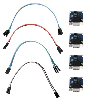 Productafbeelding van VGOL, 4 stuks, 3,3 V, €?, 5 V RS232 naar TTL seriële poortmodule, Max3232, root-module, DB9