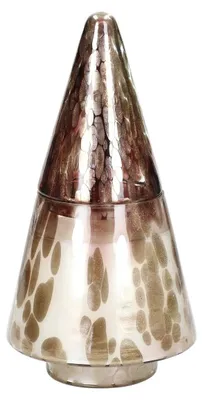 Produktbild von Pomax Spiccoli Duftkerze aus Glas, Schwarz, Ø 13 x H 25 cm