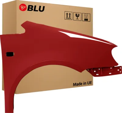 Immagine prodotto di BLU Parafango compatibile con VW Volkswagen Caddy III 3 2K LA3W Destra Rot SpiceRot | 2004-2010 | Anteriore | Verniciato | Pronto per il montaggio | Acciaio