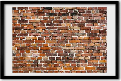 Produktbild von Bild 60x40 MDF-Rahmen, Wandkunst Ziegelwand