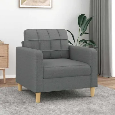 Produktbild von Sofasessel aus Stoff in Dunkelgrau, 60 cm