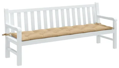 Produktbild von vidaXL Gartenbank-Auflage Melange Beige 200x50x7 cm Stoff