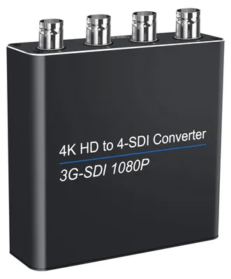 Obrázek produktu pro Převodník HDMI na SDI 4K s 1 vstupem a 4 výstupy pro kamery a domácí kino