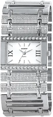 Produktbild von Akzent Damenuhr mit Metallarmband