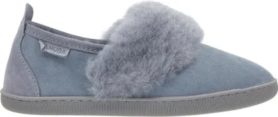 Produktbild von Vanuba - Damen Hausschuhe Cormo Moderne Pantoffeln Echtleder Lammfell Natur Wolle D012 Grau, Größe 40 EU
