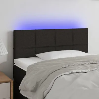 Produktbild von LED Kopfteil Schwarz 80x5x78/88 cm Stoff