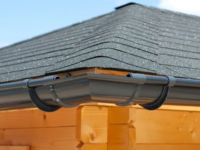 Immagine prodotto di Canale angolare in PVC antracite Ø 125 mm - Per pezzo
