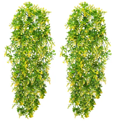 Produktbild von 2 künstliche Pflanzen für den Innen- und Außenbereich, 70 cm hoch