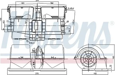 Produktbild von NISSENS 87134 Innenraumgebläse