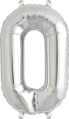 Obrázok produktu pre Fóliový balón 0 strieborný