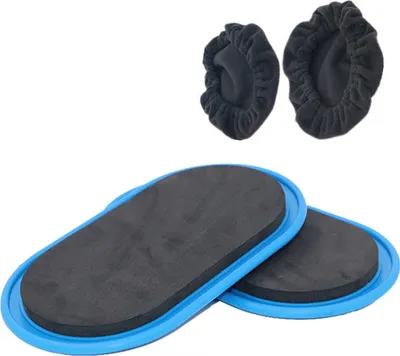 Produktbild von Übungs-Slider-Scheiben, Sport-Core-Slider-Training auf Teppich- und Hartholzböden, Ganzkörper-Workout-Fitnessgeräte für Fitness/Stretch/Yoga/Pilates（Blau）