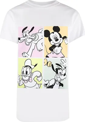 Obrázek produktu pro Mickey Mouse & Friends - dámské tričko TV597 (L) (Bílá)