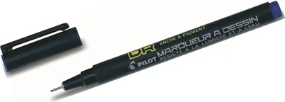 Produktbild von Faserschreiber Drawing Pen 0,5mm Rundspitze blau Packung mit 12 Stück