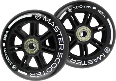 Obrázok produktu pre Náhradné kolieska na kolobežky MASTER Stunt 100 mm, čierne