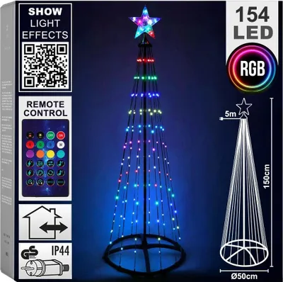 Obrázek produktu pro Vánoční stromek, 154 LED, 150 cm