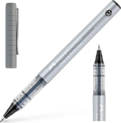 Produktbild von FABER-CASTELL Fineliner Kugelschreiber Free Ink 0,7 mm SCHWARZ