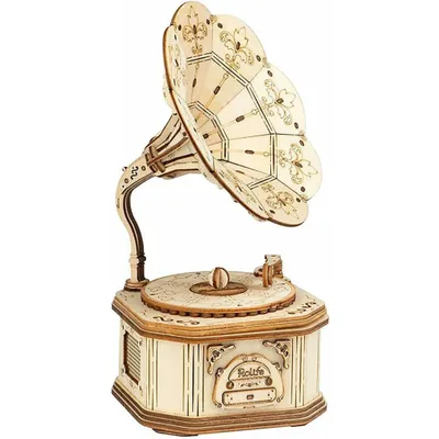 Produktbild von ROBOTIME Gramophone, 122 Stück(e), Musik, 14 Jahr(e)
