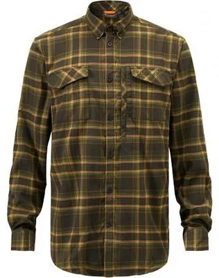 Produktbild von Abisko Hiking Flannel Shirt Herren (Mossgreen) Größe L