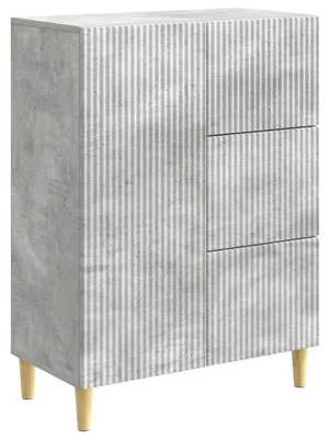 Obrázek produktu pro vidaXL Komoda, betonově šedá, 66 x 34,5 x 90 cm, dřevotřísková deska