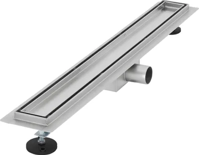 Obrázok produktu pre LuxeBath sprchový žľab 2v1 z nehrdzavejúcej ocele, 70 cm, strieborný, obkladateľný, extra plochý