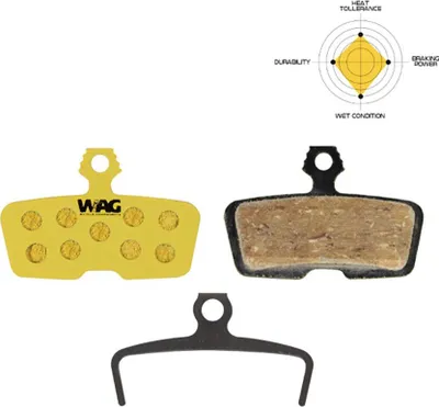 Produktbild von Wag Code R Organische Scheibenbremsbeläge Golden Golden One Size