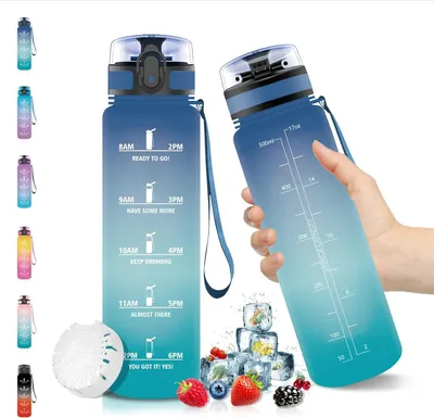 Produktbild von Wasserflasche mit Fruchtfilter, 500 ml, BPA-frei, Tritan, für Sport und Kinder