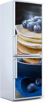 Produktbild von Magnete Dekorative - 70 cm x 190 cm - Küche - Magnetmatte Kühlschrankmagnete - Pfannkuchen Mit Heidelbeere
