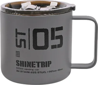 Obrázek produktu pro Venkovní kempování Turistika Piknik Hrnek z nerezové oceli Dvouvrstvý pohár na vodu Přenosný hrnek na kávu AntiScald Watter Mug Drinkware