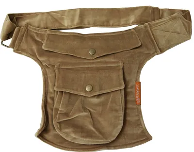 Image de Sac banane en velours doux Sac ventral avec de nombreux compartiments différentes couleurs, couleur 2