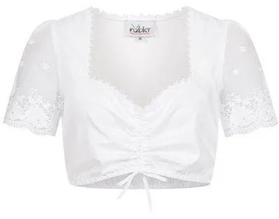 Produktbild von Dirndlbluse Kurzarm Mareile in Weiß von Nübler Größe 38