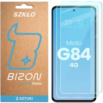 Produktbild von Gehärtetes Glas für Motorola Moto G84 5G, Bizon Glass Clear Duo, 2 Stück
