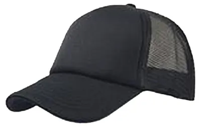 Produktbild von Atlantis Rapper Trucker-Kappe mit 5 Paneelen LT892 (Einheitsgröße) (Schwarz/Schwarz)