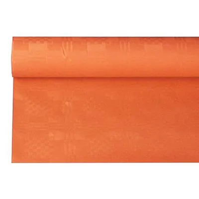 Produktbild von Papiertischtuch mit Damastprägung 6 m x 1,2 m nektarine
