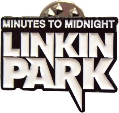 Immagine prodotto di Linkin Park - Distintivo "Minutes To Midnight" - Ottone RO11696 (Taglia unica) (Bianco/Nero)