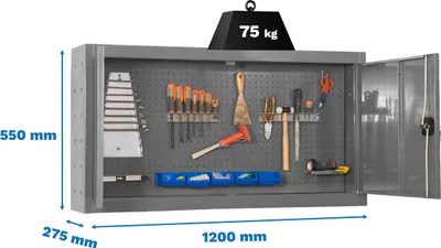 Produktbild von Werkzeugschrank aus Metall CABINET TOOLS DISM. 550x1200mm CINZA