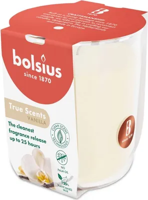 Obrázok produktu pre Sviečka v pohári BOLSIUS 80/73 Vanilka