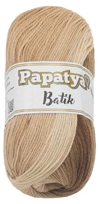 Produktbild von Garn PAPATYA BATIK - 100g / 360 m - Beige,Braun