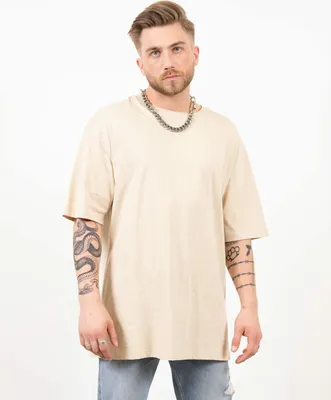 Produktbild von Ossy Homer T-Shirt Oversize Basic 100% Baumwolle Baumwolle für Herren L Beige